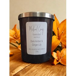 Dark Amber & Ginger Lily 220g Candle