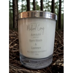 Warm Woods & Cashmere 220g Candle