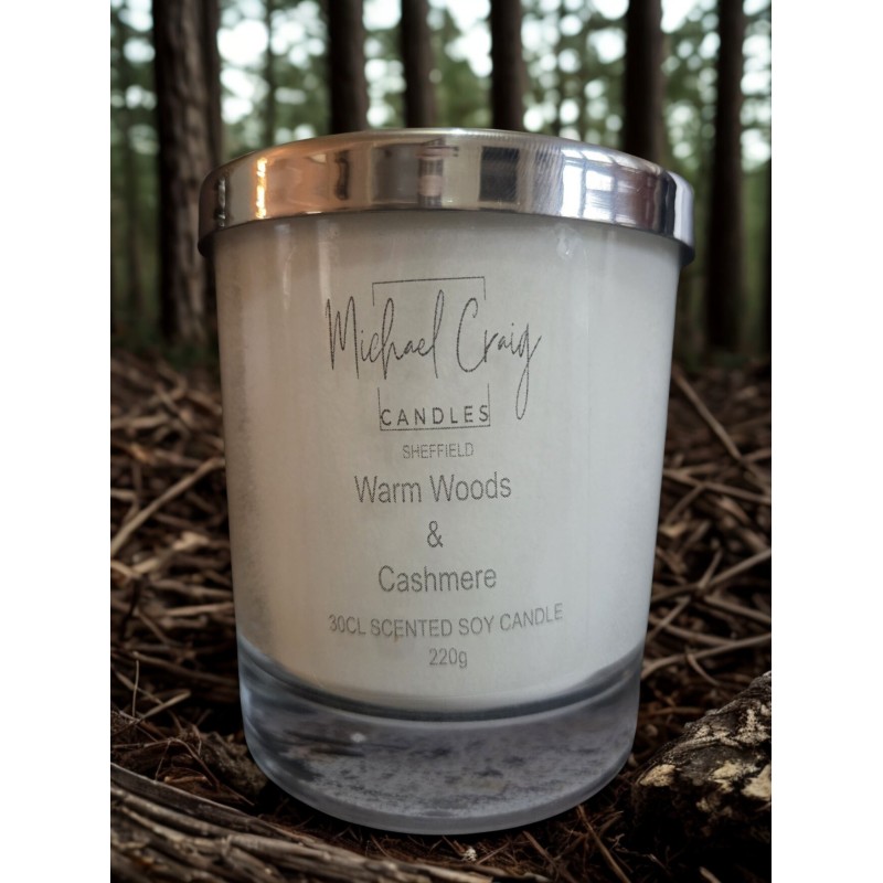 Warm Woods & Cashmere 220g Candle