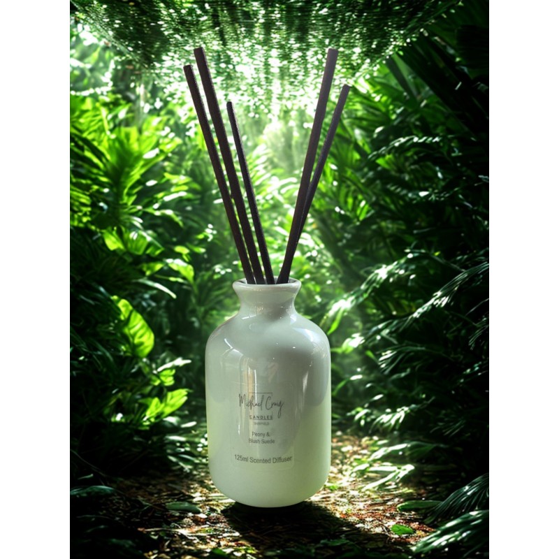 Peony & Blush Suede 125ml Diffuser Porcelain Green