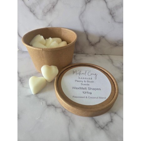 Peony & Blush Suede 125g Wax Melt Shapes - Tub